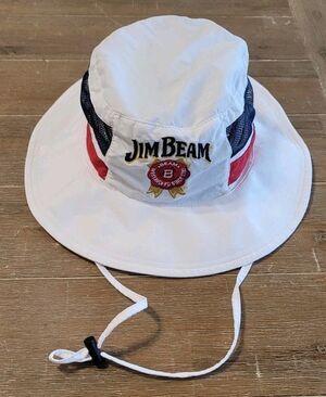 Jim Beam Whiskey Bucket Hat Men's Beach Fishing Sun Cap Drawstring Liquor